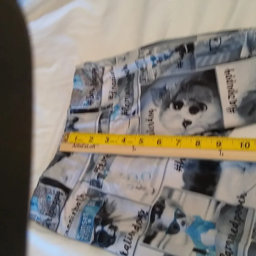 Justice Girls  Puppy Leggings Full Length Elastic Waist Size 12